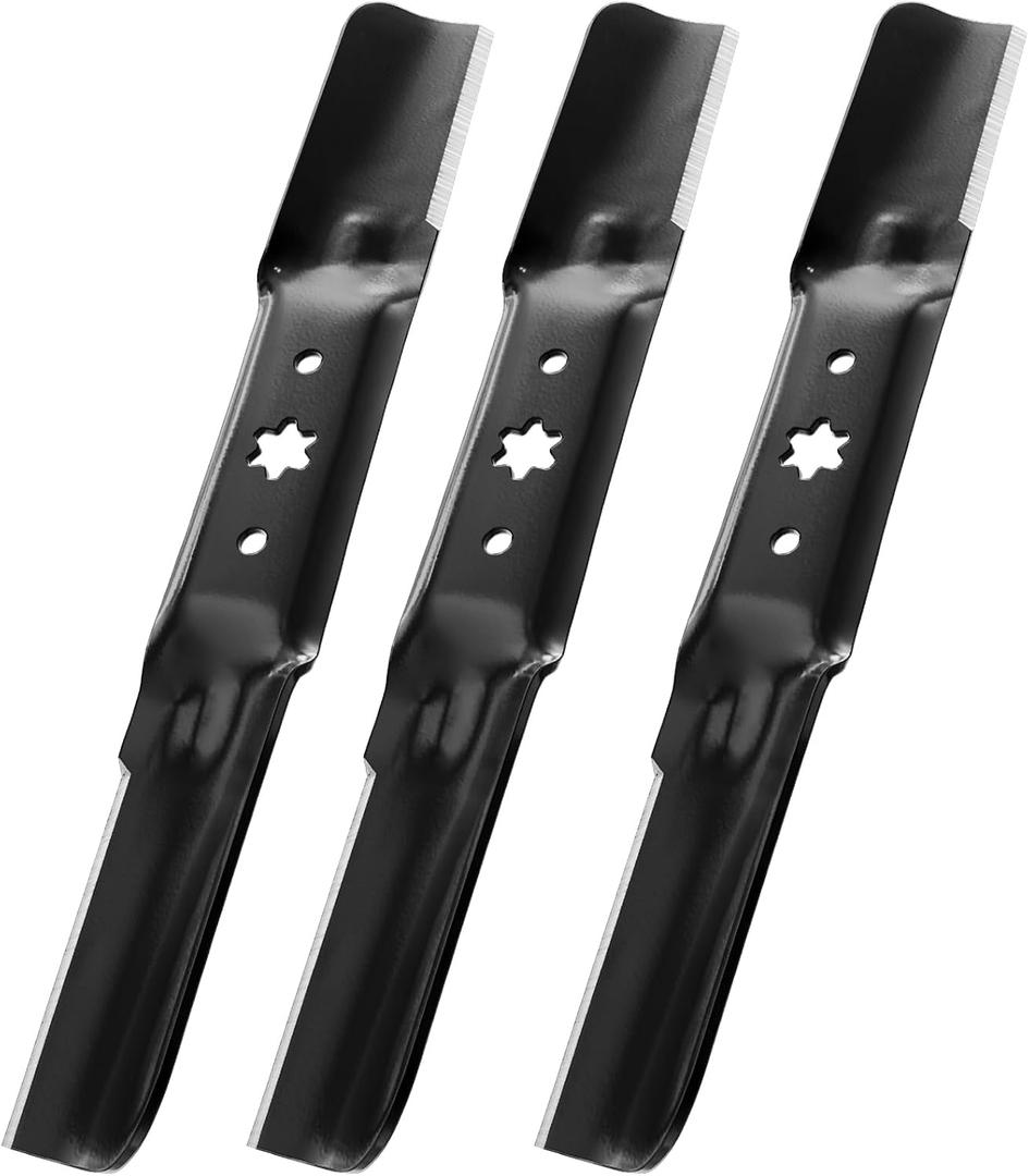 942-05056A High Lift Mower Blades,6-Point Star Mower Blades Replacement for Cub Cadet 54'' Enduro XT1-54 ST GT LT Craftsman Z560 T310 Z6900 Troy Bilt Mustang RZT L54 942-05056 742-05056A ZT1-54
