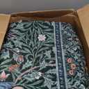 Dining Room Rugs for Under Table, Forest Floral Washable Area Rugs 6x9, Dark Green Oriental Area Rug for Living Room, Low Pile Non-Slip Floor Vintage Carpet for Bedroom, Dark Green