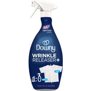 Downy Wrinkle Releaser Spray | All In One Wrinkle Release Spray, Odor Eliminator, Static Remover | Fabric Refresher & Ironing Aid for Clothes | 33.8 Fl Oz, Light Fresh Scent