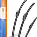 26"+20" Windshield Wiper Blades with 14" Rear Wiper Replacement for Chrysler Pacifica Voyager 2017 2018 2019 2020 2021 2022 2023 2024-OEM Quality All-Weather J Hook Wipers(Set of 3)