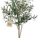 5FT Olive Trees Artificial Indoor, Faux Olive Tree with White Planter | Colored olives,Realistic Natural Wood Trunk, Lifelike Leaves, Fake Olive Tree for Home Office Living Room Decor Gift