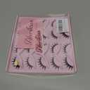 Ahrikiss Cat Eye Lashes False Eyelashes Faux Mink Fluffy Lashes Wispy Strip Lashes Natural Look Long Winged Foxy Lash Pack 10 Pairs Fake Eyelashes(Galaxy Flare)