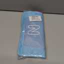 3Pcs Alphabet Printed Seashell Bags, Lightweight & Foldable Kids Beach Toy Mesh Bags with Adjustable Straps, Waterproof and Portable for Pool and Beach Essentials-N (Blue Rose Green)