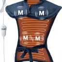 Massaging Heating Pad for Neck and Shoulders and Back, 24" x 35" Large Electric Heating Pad for Back Pain Relief with 8 Massage Combinations, 2 Heat Levels, 4 Massage Motors, 2H Auto Shut-Off (Blue)