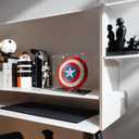 Clear Acrylic Display Case Self Assembly for Lego 76262 Acrylic Display Box Alternative Glass Case for Lego Captain America's Shield 76262 (50x25x50cm, 19.7x9.8x19.7inch)