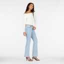 Forever 21 Women's Fold Over Off The Shoulder Sweater with Cable Knit Bottom (White, M)