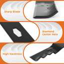 742P05086-X Mower Blades Fit for Cub-Cad et 54" Deck ZT1-54, ZT2-54, ZTS2-54 Zero-Turn, 742P05286X Mulching Blade Replaces for 742P05286-X, 742P05086X, 3-Pack