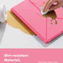 INFILAND Case for iPad (A16) 11th Generation 11 Inch 2025, iPad 10th Generation 10.9 Inch 2022 Slim Magnetic Origami Cover with Pencil Holder, Multi-Angle Stand, Auto Wake/Sleep (Watermelon Pink)