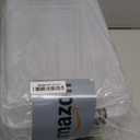 Citylife 3 PCS Plastic Storage Bins with Latching Lids Portable Project Case Clear File Box Stackable Storage Containers for Organizing A4 Paper, Photo, Document, Scrapbook (5QT)