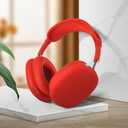 Case for Airpods Max Headphones, Ear Pad Cases Cover/Ear Cups Cover/Headband Cover for AirPods Max (USB-C/Lightning)(2024/2020), Silicone for Airpod Max, Accessories Cass(Red)