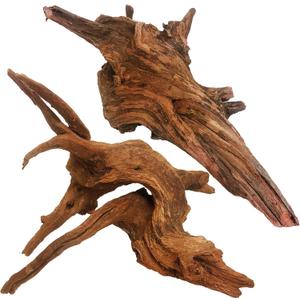kathson Natural Large Aquarium Driftwood Decoration Branches Reptiles Terrarium Ornament Wood Fish Tank Habitat Decor Assorted Sizes Wood L:Mopani Driftwood (14.5 to 18.5 inches) 1 Pack))