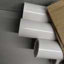 6Pcs 3/4 Inch PVC Pipe 34"(2.83FT) Long Sch40 Industrial Pipes for Home DIY, Greenhouse, Garden, Farm, Workshop, Furniture Grade, White (0.75" x 34"L)