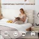 Upholstered Headboard, Wall Mounted Pillow Cushion, with Removeable Washable Cover, No Tools Needed, Twin