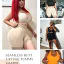 SHAPELLX Tummy Control Shapewear Shorts Body Shaper Plus Size Fajas Colombianas Moldeadoras (Black,6X-Large) (Black, XXXL)