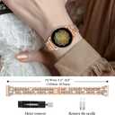 JOYOZY Women Girls Stylish Bands Compatible with Galaxy Watch 6/5/4/FE/7 40mm 44mm/Classic 42mm 43mm 46mm 47mm/Galaxy Watch Active 40mm/Active 2 40mm 44mm/Galaxy Watch 3 41mm/Garmin Vivoactive 3