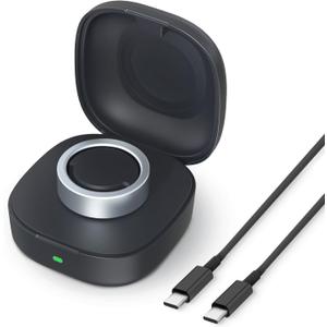 Wireless Charger Case Compatible with Oura Ring Gen3 Heritage/Horizon Small Portable Travel Charging Box for Smart Ring, Size 11