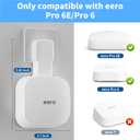 Outlet Wall Mount Holder Compatible with eero Pro 6e/Pro 6 Mesh Wi-Fi System, Built-in Cable Management No Messy Wires, Space-Saving (2 Pack)