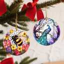 Christmas Ornaments, Peacock Ornament, Christmas Tree Ornaments, Xmas Decorations, Holiday Decorations, Gifts for Peacock Lovers, Holiday Party Gifts, and Xmas Gift Ideas