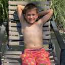 Cozople Boys Swim Trunks Compression Liner Swim Shorts Quick Dry Bathing Suit with Boxer Brief Swimwear 2-20T (4T, Banana)