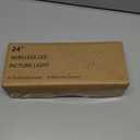 Picture Lights for Wall Battery Operated, Rechargeable Wireless Lights for Pictures on Wall with 3 Color Dimmable Remote for Painting Gallery Dartboard Poster Bedroom Frame Art Decor - Black 24 inch