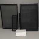 33 Gallon 360 Panoramic Foldable Reptile Terrarium Kit: Crested Gecko Tank and Reptile Cage for Superior Ventilation, Easy Feeding, Sturdiness, and Simple Assembly (Black, 26"x17"x17")