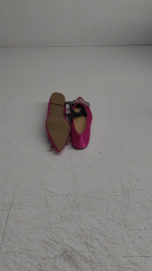 SM New York Women's Pink Flats with Bow, Size 7