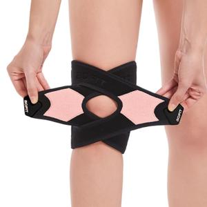 Knee Brace for Men & Women, Adjustable Compression with Memory Stabilizers for ACL, MCL, Meniscus Tear, Arthritis Pain Relief - Breathable for Sports, Running, Injury Recovery M (Onyx Blush)