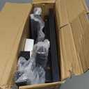 Hospital Bedside Table with Wheels Adjustable Height Sofa Side, Rolling Hospital Table, Mobile Computer Desk Laptop Table for Living Room, Bedroom & Office, Black