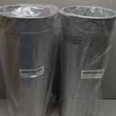 Hosley Set of 2 Galvanized Bucket/Pot Vase with PVC Liner, 5" Dia x 9" H Ideal Gift for Floral Arrangements Wedding Home Office Party DIY Indoor Outdoor Garden Patio