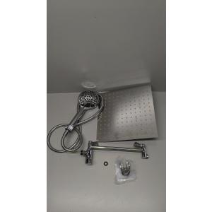 SHOWER HEAD High Pressure Rainfall Handheld Showerhead Combo Chrome 8 In SHOWER HEAD High Pressure Rainfall Handheld Showerhead Combo Chrome 8 In