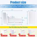 Upgraded DA97-20156B Refrigerator Ice Bucket Compatible with Samsung Refrigerator Ice Container Assembly RF28R7351SG, RF28R7201SG, RF27T5241SG, etc, Ice Maker Ice Bin