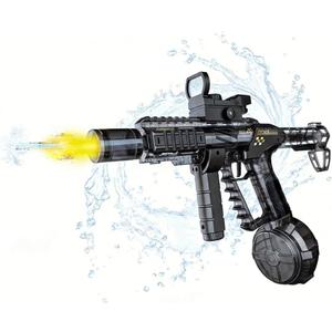 Electric Water Gun, Squirt Blaster Automatic Toy for Kids & Adults, 500cc Large Capacity, 26-32ft Long Range, Rechargeable Battery, Auto-Sync LED Lights, Summer Outdoor Toy for Pool, Beach & Backyard