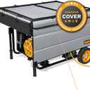 IGAN Generator Covers While Running Pro-Max for most 3500w-12000w Generators - Ultra Heavy Duty Generator Covers for Outside with Windproof Kit - Portable Waterproof Generator Cover, Gray