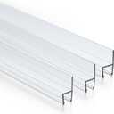 3PCS Shower Door Side Seal Strip for 3/8 Inch Glass - 27.56 Inches Long x 3, 3 Sections Segmented Shower Installation Kit, Frameless Glass Door Seal Strip