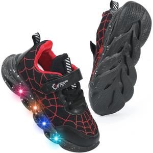 Cartoon LED Illuminated Sneakers for Outdoor Sports and Running with Breathable Design and Party Fun