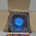 Fdit Portable Children Candy Machine Plastic Mini Gumballs Dispenser Kids Kindergarten Gift(Blue)