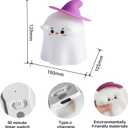 2 x Ghost Night Light for Kids: Cute LED Lamp - Silicone Dimmable Nursery Nightlight - Silicone Rechargeable Bedside Touch Lamp - Funny Office Desk and Halloween Decor for Woman and Kids (Ghost)