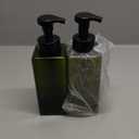UUJOLY Foaming Soap Dispenser 650ml (22oz) Refillable Plastic Pump Bottle for Liquid Soap, Shampoo, Body Wash (2 Pcs) (Green)
