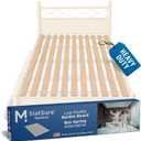Meliusly SlatSure Queen Size Bunkie Board Heavy Duty Vertical Bed Slats & Foldable Wooden Support Board for Sagging Mattress or Platform Bed Frame, Box Spring Alternative and Replacement, Queen 60x79'' 

Natural Wood