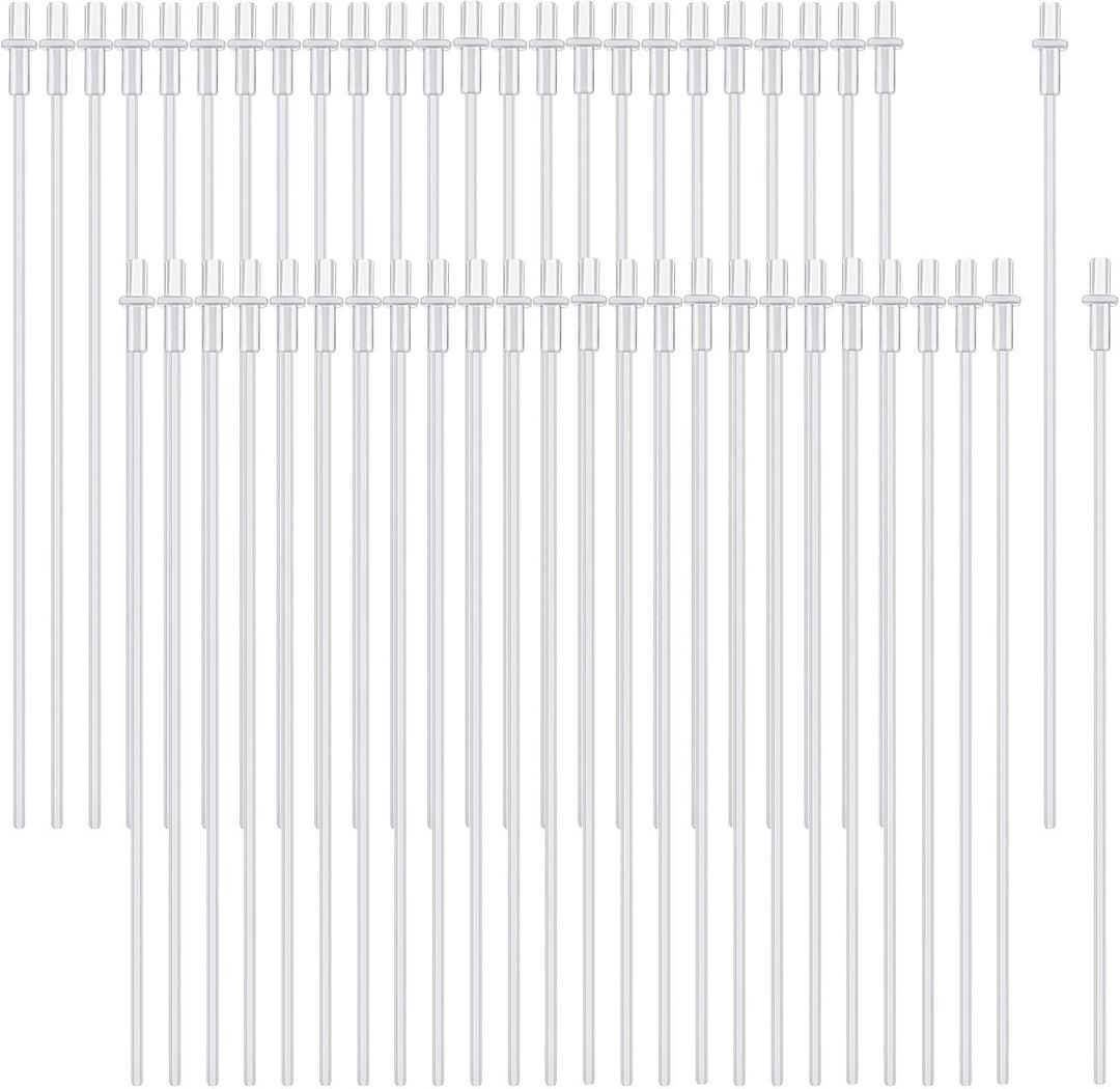 Weewooday 50 Pcs Disposable Artificial Insemination Rods Disposable Breeding Rod Tube Flexible Breeding Catheter Tube for Dog Goat Sheep(10.8 Inches,White)