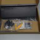 Key Holder for Wall, Decorative Key and Mail Holder with Shelf Has Large Hooks for Bags, Coats, Umbrella  Paulownia Wood Key Hanger with Mounting Hardware (9.8W x 6.7H x 4.2D) (Black)