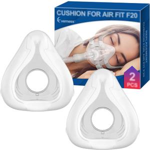 2 Packs Replacement Cushion (L) for F20, Reliable Seal & Softer Fit, Compatible with Original Frame, Great-Value & Durable Replacement Supplies by Everness (L)