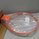 Dripex Solid Basketball Rim 18" Replacement Breakaway Wall Mounted Outdoor Heavy Duty Solid Steel 18 Inch Rim Double Spring with All Weather Net (Orange)