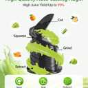 ECOSELF Juicer Machines Easy to Clean, With Wide Mouth & Large Feed Chute For Whole Fruits & Vegetables, Slow Masticating Juicer Hands-Free, Quiet Motor, Cold Press Juicer For Family, With Pusher