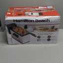 Hamilton Beach 35032 Professional Style Electric Deep Fryer, Frying Basket with Hooks, 1500 Watts, 3 Liters, Stainless Steel