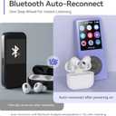 AGPTEK A02 MP3 Player with Bluetooth 5.3, 1.8 inch Screen Portable Music Player with Speaker, FM Radio, Voice Recorder, Supports Expanded Up to 128GB(Purple, 32GB)