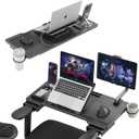 Newtral Laptop Table Desk Tray, Portable & Space-Saving Laptop Stand for Working, Gaming, Reading, Writing, and Eating (Black)