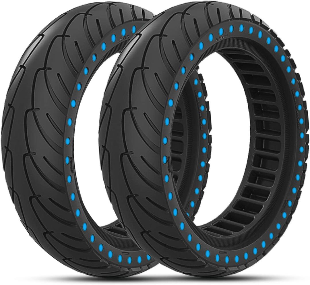 8.5 Inch Scooter Tire, 50/75-6.1 Solid Tire Fit For Gotrax XR GXL V2 Apex XL Hover 1 Jive Journey Aovopro Es80 Electric Scooter 8 1/2 8.5x2.0 Replacement Wheels