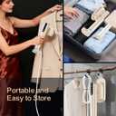 Travel Steamer for Clothes,Sundu Portable Handheld Garment Steamer,15s Fast Heat-up,2 Water Tanks (180 ml&100 ml),Steamer Ironing Gloves,45 Minutes of Continuous Ironing for Home,Travel(Pale Gold)