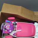 Kiddieland Disney My First Minnie Ride-On Plane Toy with Music, Lights & Sounds, Steering Wheel, 360 Turning, Horn, Foot-to-Floor Toddler Vehicle